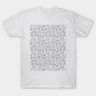 cute animals pattern T-Shirt